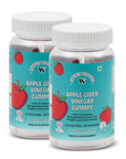 Sonnet Wellness Apple Cider Vinegar Gummies | Digestion | Gut Health | Weight Management | Cholesterol Management | Blood Sugar Control | Vegan | Gluten Free | 30 Gummies | Pack of 2